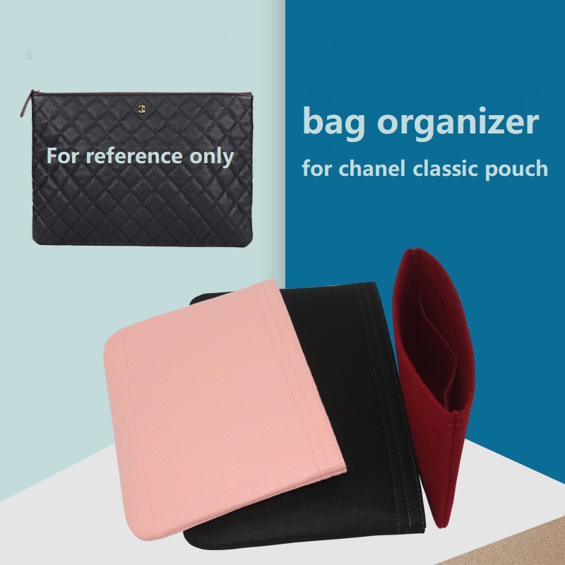 Lót túi giữ form chanel classic pouch Clutch bag organiser insert Túi xách Trọn gói Túi mật Gói thu thập Túi dọn dẹp