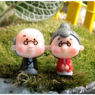Cặp ông bà mini trang trí tiểu cảnh Terrarium....