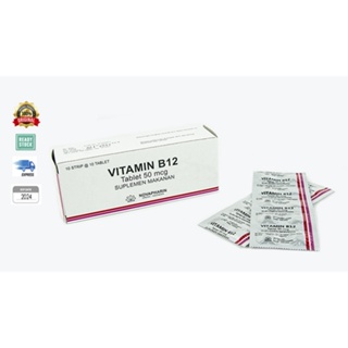 Image of (Strip isi 10) Vitamin B12 50 Mcg EXP 2024 Novapharin