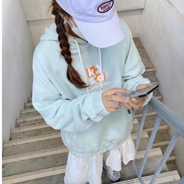 Áo Khoác Hoodie Nỉ Mảnh Ghép KIZDER Unisex Nam Nữ Form Oversize, Chất liệu co dãn, hình in nổi, trẻ trung