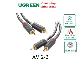 Cáp âm thanh 2 đầu AV bông sen RCA Chính Hãng Ugreen 30747 10517 10518 10519 10520