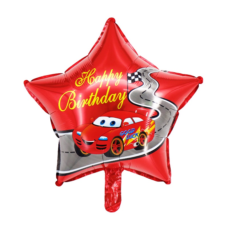 Bong Bóng Nhôm 18 "Hình Xe Hơi Hoạt Hình Trang Trí Tiệc