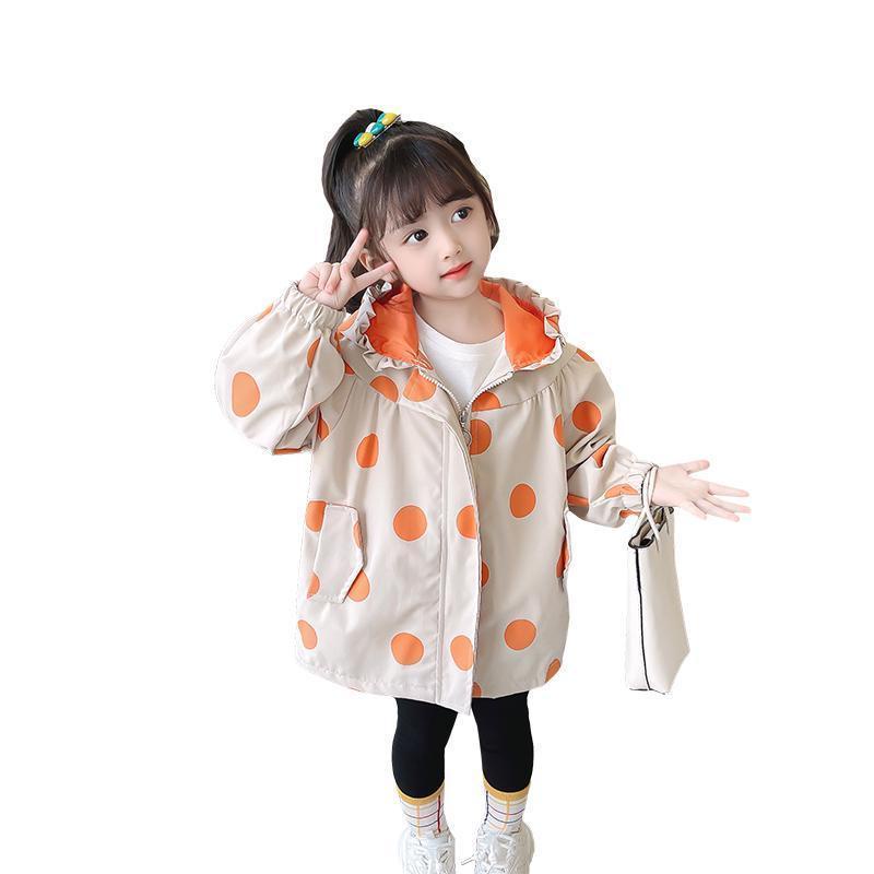 Áo Khoác Có Mũ Trùm Đầu Phong Cách Thời Trang Xuân Thu Dành Cho Bé Gái