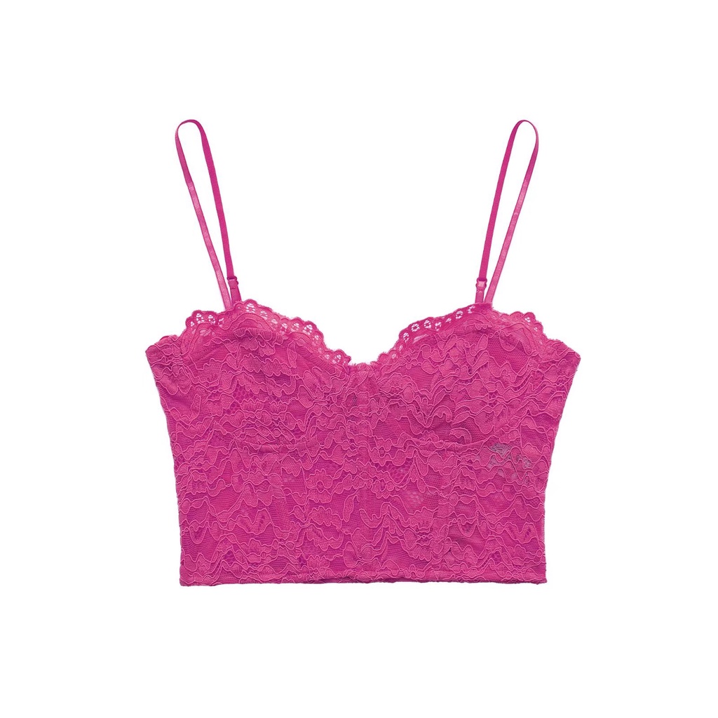 Made in Morocco - Áo Zara Hai Dây corset ren nhiều màu AL10CSG32N8