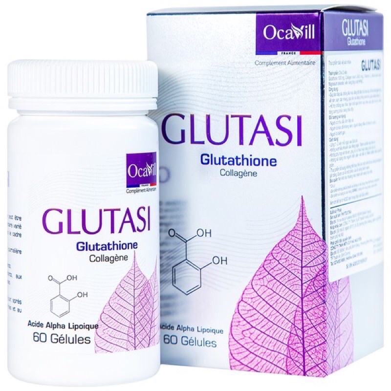 Viên uống Glutasi Glutathione hỗ trợ chống Oxy hóa 60 viên