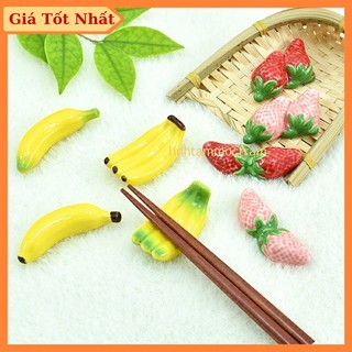 Gác đũa gốm sứ hình quả chuối phụ kiện bàn ăn