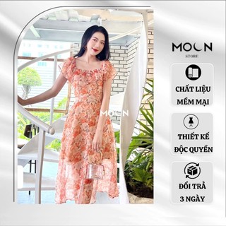 Váy hoa trễ vai thanh thoát nữ tính MV230 Moon Store