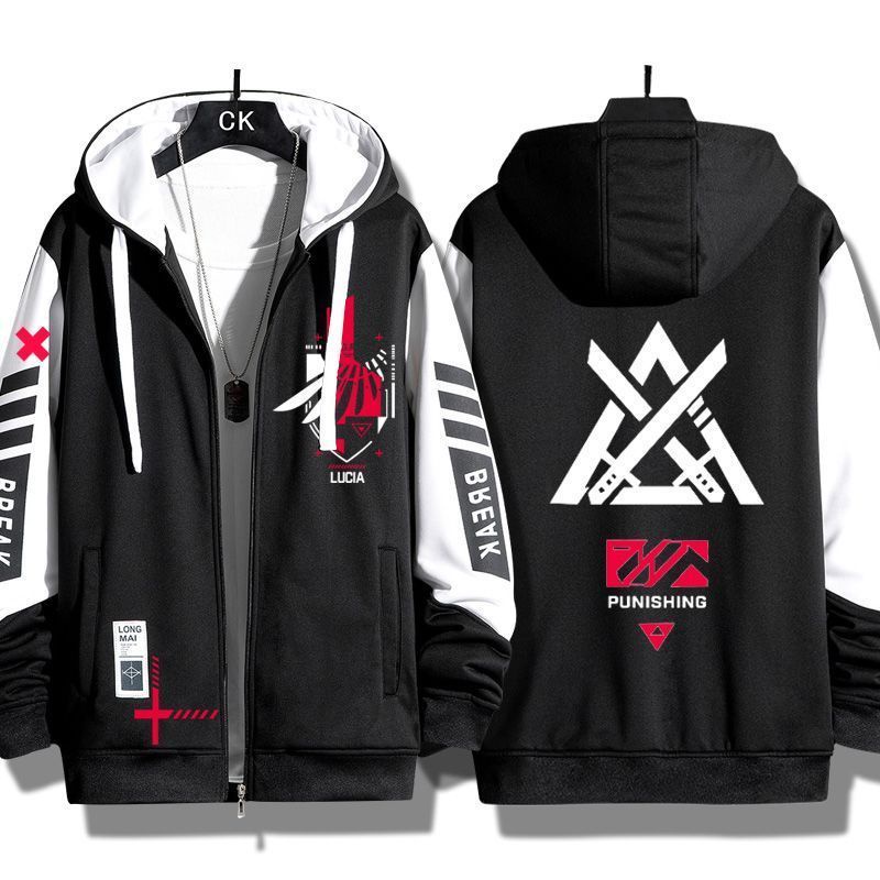 GRAY RAVEN: PUNISHING war double Pamish gray crow squad Lucia around the secondary yuan cardigan sweater hooded zipper jacket men's clothing