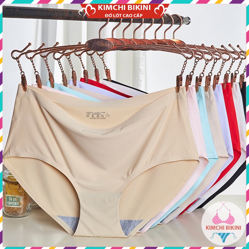 Combo 10 quần silit nữ su đúc thun lạnh không đường may cao cấp KIMCHIBIKINI set 10 quần lót nữ đáy kháng khuẩn QL025