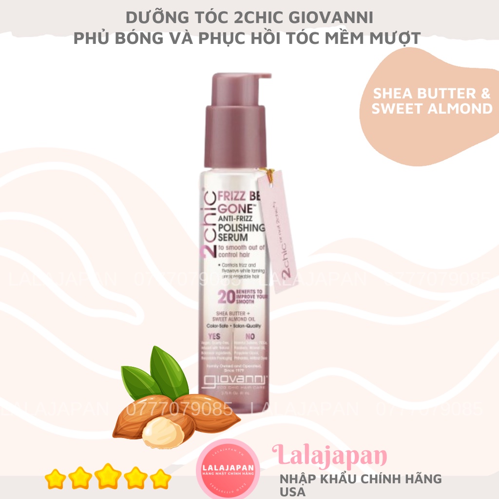 Dưỡng tóc 2chic siêu phục hồi phủ bóng