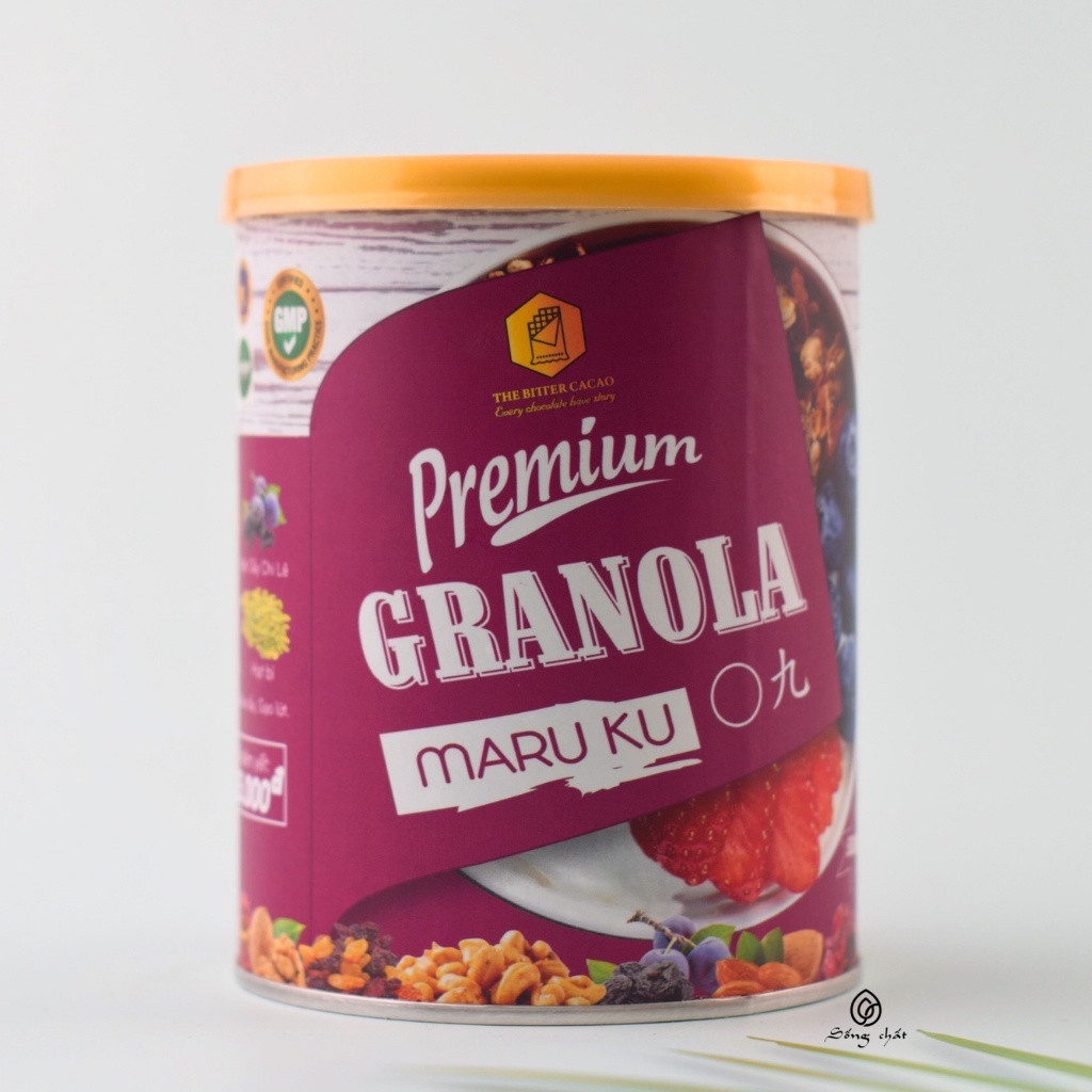 Ngũ cốc hạt GRanola Maruku Phù hợp người giảm cân, ăn kiêng bổ sung nhiều dưỡng chất Hộp 500g