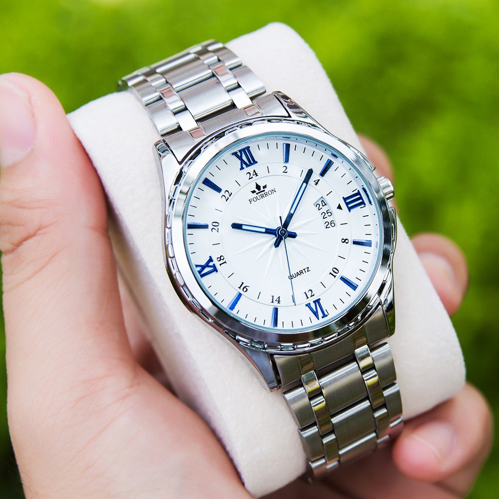 Đồng hồ nam Skmei dây kim loại có lịch ngày chống nước 3ATM size 40mm bảo hành 24 tháng