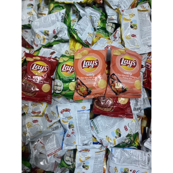 Combo 10gói snack Lays mix vị hàng lỗi, xẹp