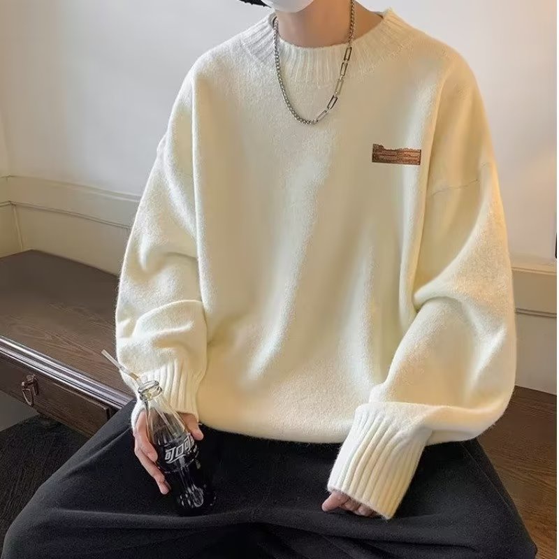 Áo sweater Cổ Tròn Dáng Rộng Thời Trang Thu Đông 2022 Cho Nam