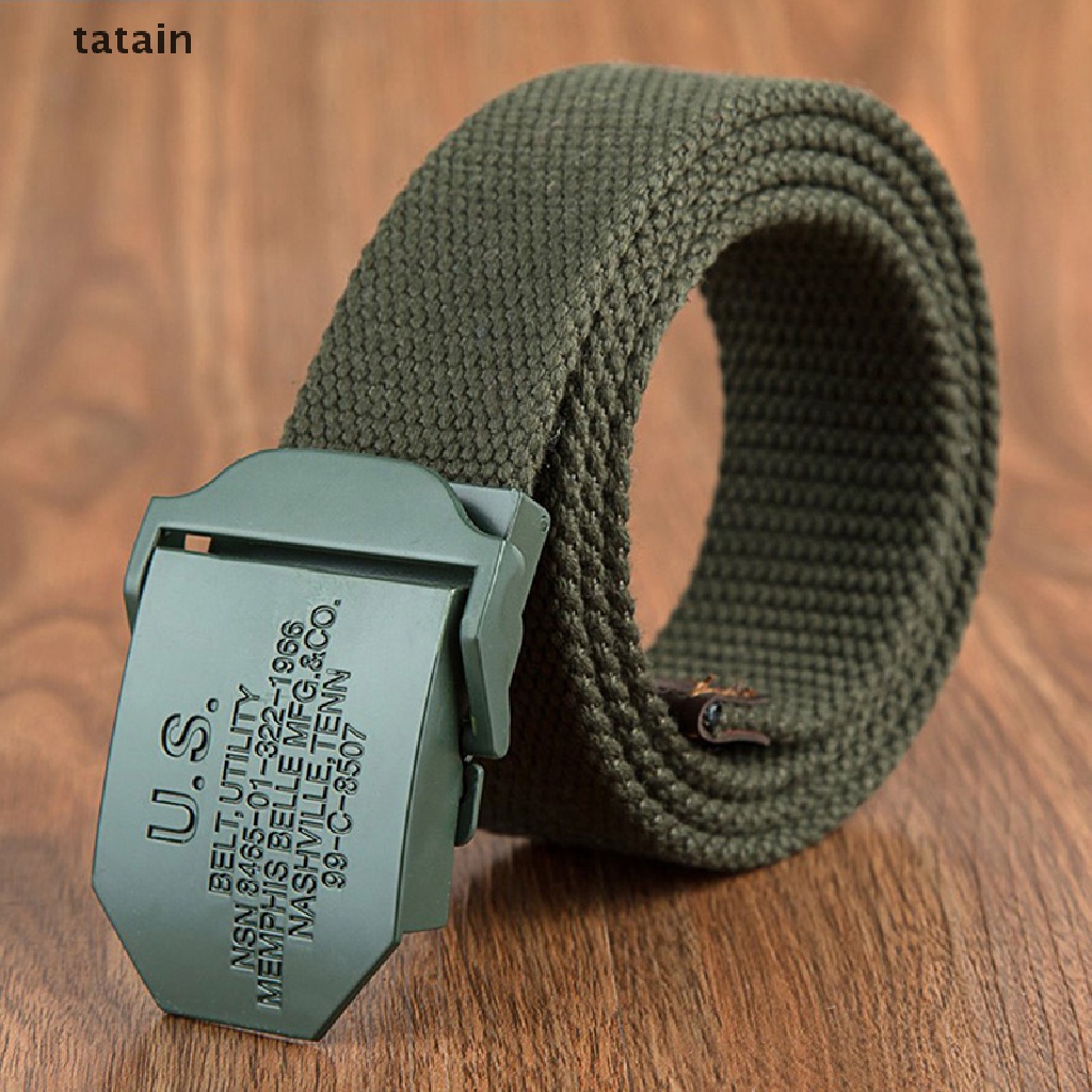 Thắt Lưng Vải Canvas Chất Lượng Cao Thời Trang Cho Nam Nữ