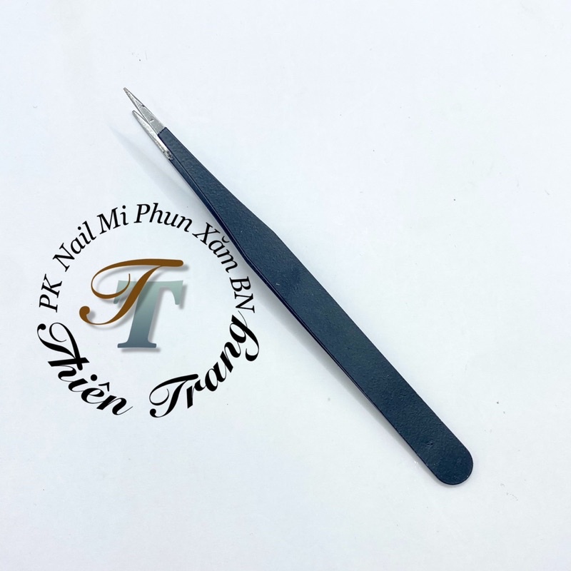 Nhíp đen rẻ gắp đá stick đính móng