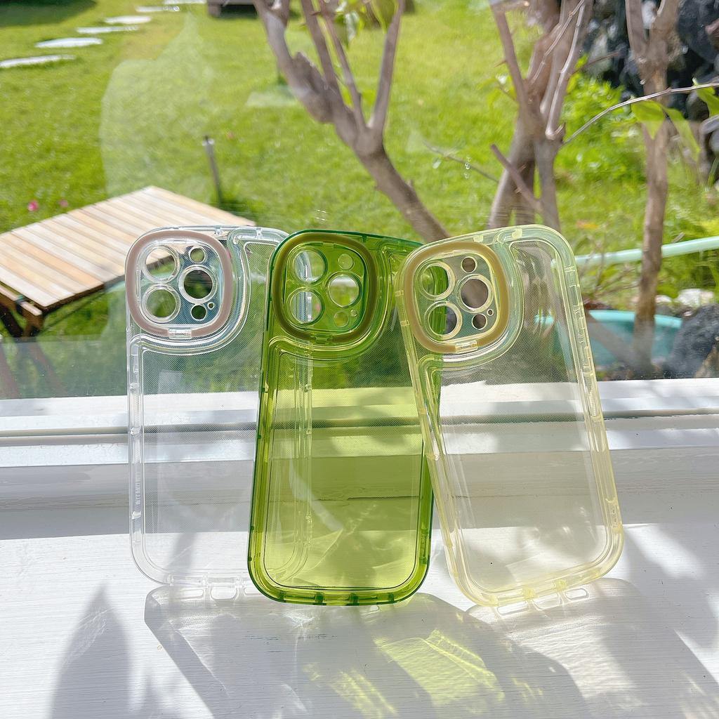 Ốp Điện Thoại Trong Suốt Có Túi Khí Ẩn Và Giá Đỡ Cho IPhone 14promax 14 13promax 13 12 11