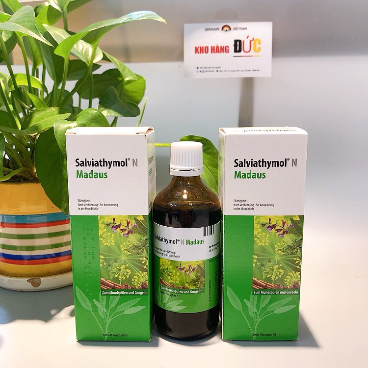 (Hàng Đức đủ Bill) Nước Xúc Miệng Và Sát Khuẩn Vòm Họng Salviathymol N Madaus - 100ML