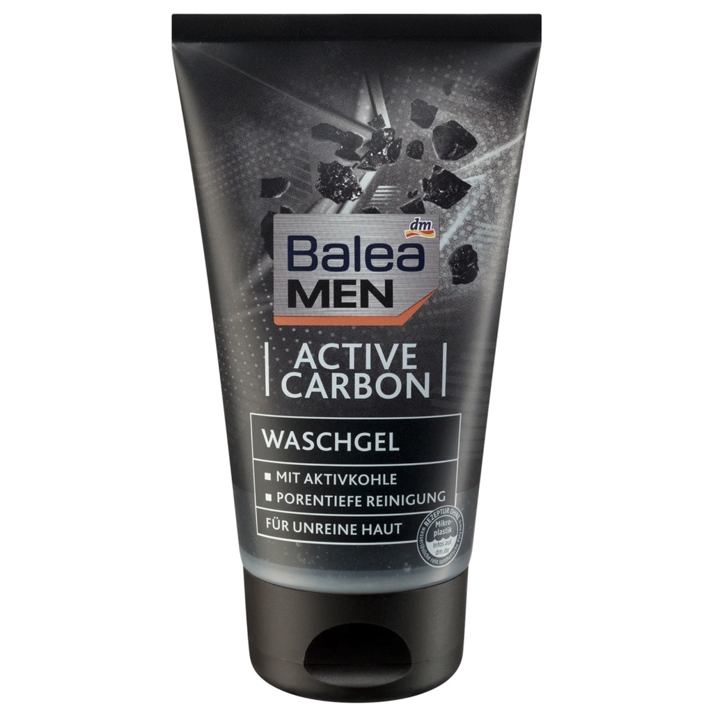(Nội địa Đức) Sữa rửa mặt cho nam Balea Men Active Carbon, Fresh 150ml
