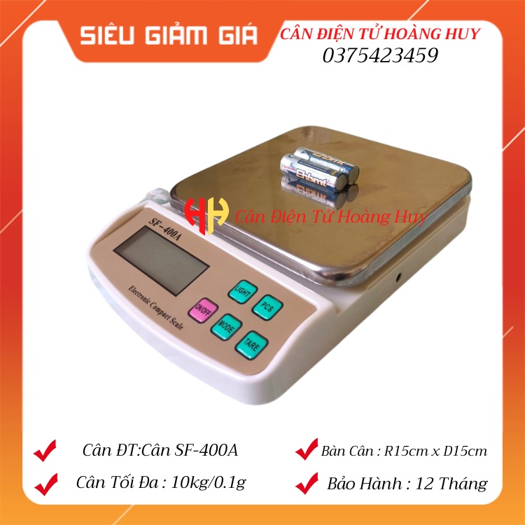Cân tiểu ly nhà bếp SF-400A màn hình LED xanh