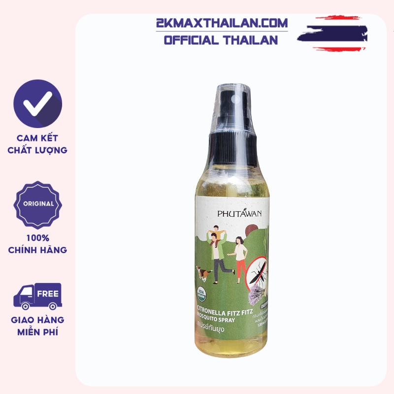 Chai xịt chống muỗi Thái Lan , xịt đuổi muỗi hương xả - Dùng cho cả bà bầu và trẻ em