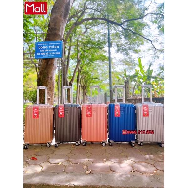 Vali du lịch sọc dọc bọc góc cao cấp nhựa ABS siêu bền siêu rẻ siêu đẹp thời trang FREE SHIP