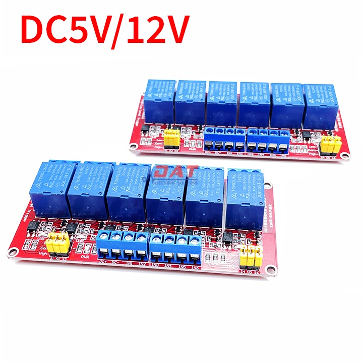 Module 6 Relay 5V 12V Kích High/Low