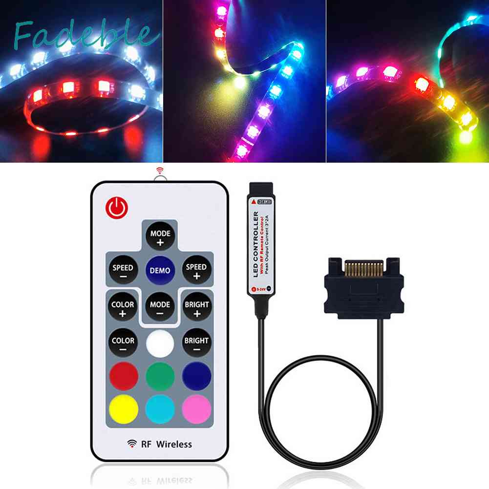 Bộ Điều Khiển Từ Xa 12V SATA RGB Cho PC Case Dải Đèn LED