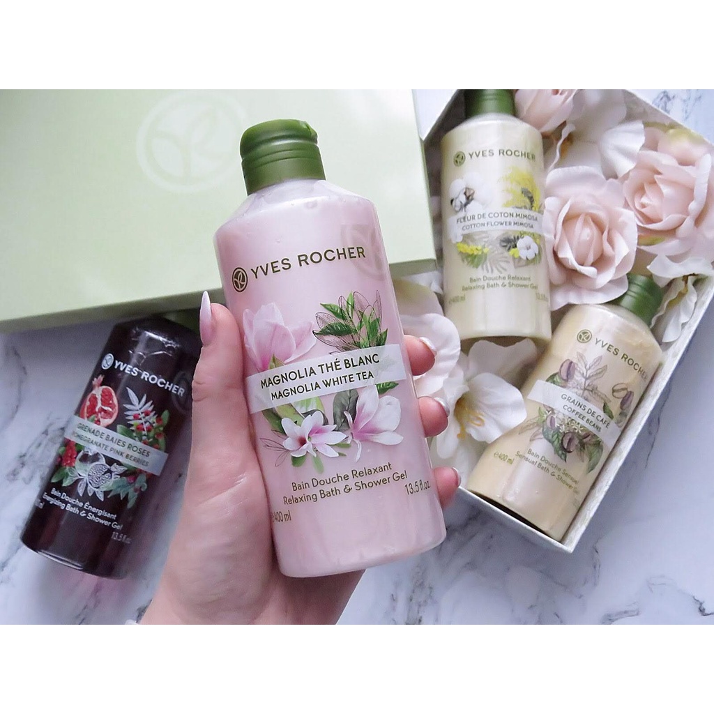 Sữa tắm Yves Rocher gel 400 ml nhiều hương