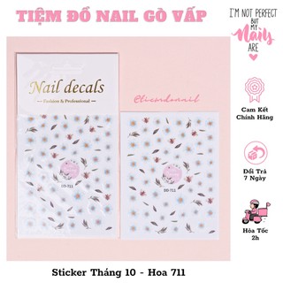 Sticker dán móng cập nhật tháng 10 - hoa 711