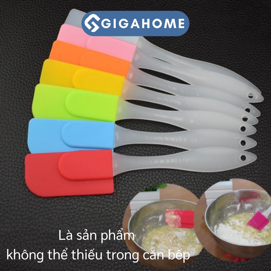 Phới Dẹt Silicone Trộn Bột, Phết Kem GIGAHOME Tiện Dụng 5998