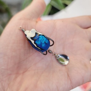 Mồi câu lure nhái hơi super mini frog tini - 2.5cm - 6gr mồi câu lure