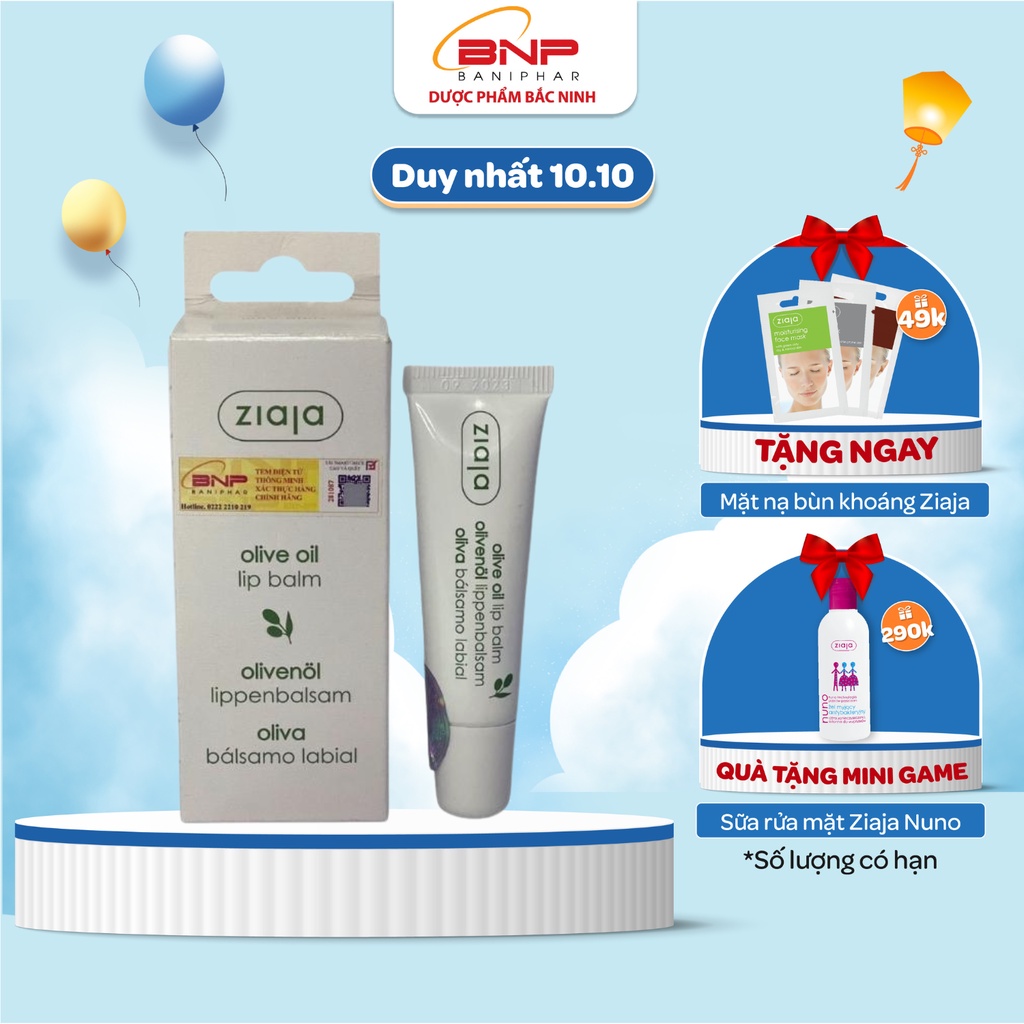 Son dưỡng ẩm kích màu môi Ziaja Olive Oil Lip Balm 100gr