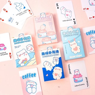 Bộ bài tây/ bộ bài tiến lên hình gấu poker 52 lá