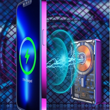 Sạc dự phòng không dây trong suốt WEKOME 22.5W dung lượng 10.000 mAh thiết kế độc đáo cho điện thoại iP