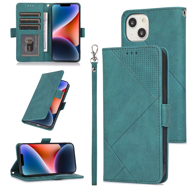 Ốp Điện Thoại Bằng Da PU Có Ngăn Đựng Thẻ Khóa Nam Châm Cho iPhone 12 13 Mini Pro Max