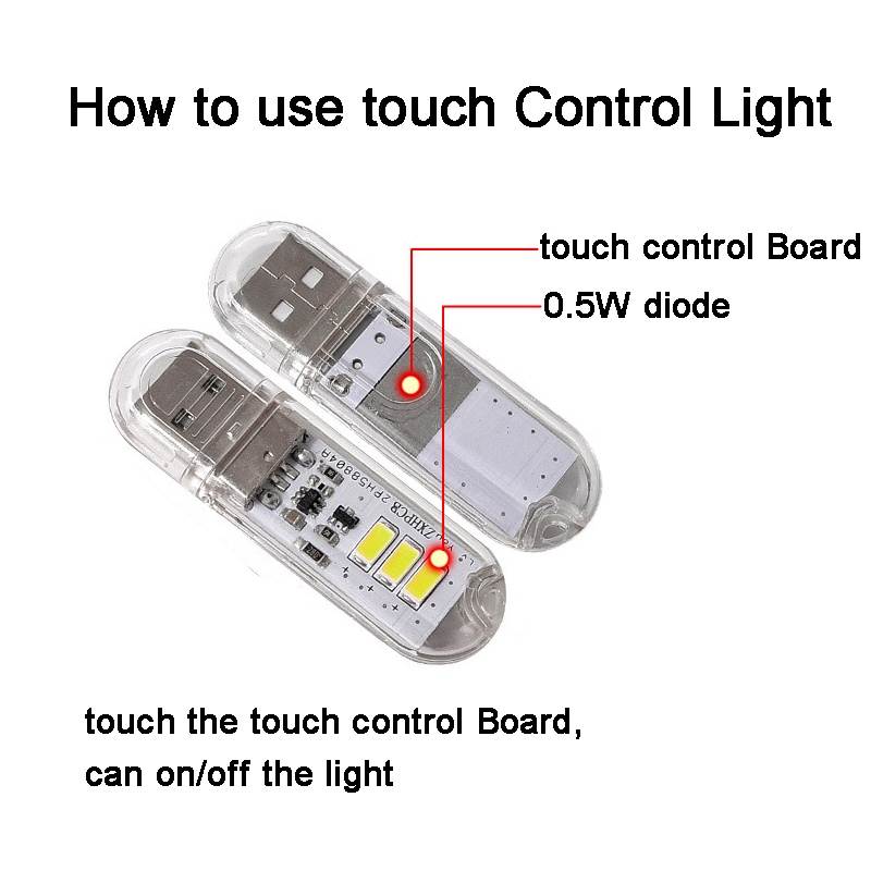 Đèn LED USB 5V Độ Sáng Cao Ánh Sáng Trắng / Đỏ / Xanh Lá / Xanh Dương