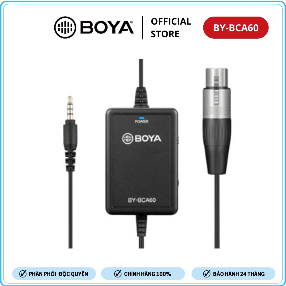 BOYA BY-BCA60 / BY-BCA70 - Hàng Chính Hãng - Bộ Chuyển Đổi Cổng XLR