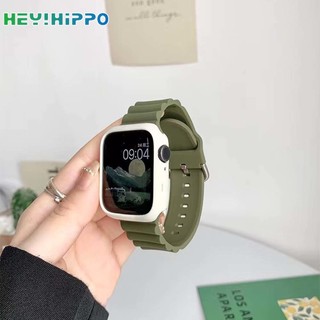 Dây Đeo Silicon Mềm Họa Tiết Lượn Sóng Cho Đồng Hồ Thông Minh iwatch 45 / 44 / 42 / 41 / 40 / 38mm Series 8 / 7 / 6 / 5 / 4 / SE