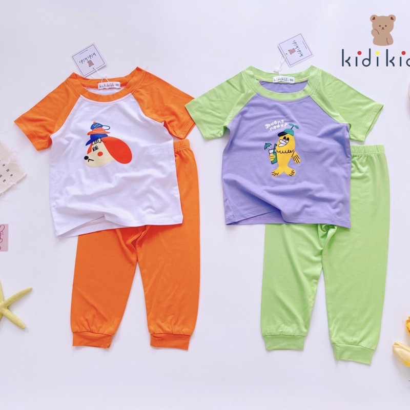 BỘ THUN LẠNH TAY NGẮN QUẦN DÀI CHO BÉ/ GÁI