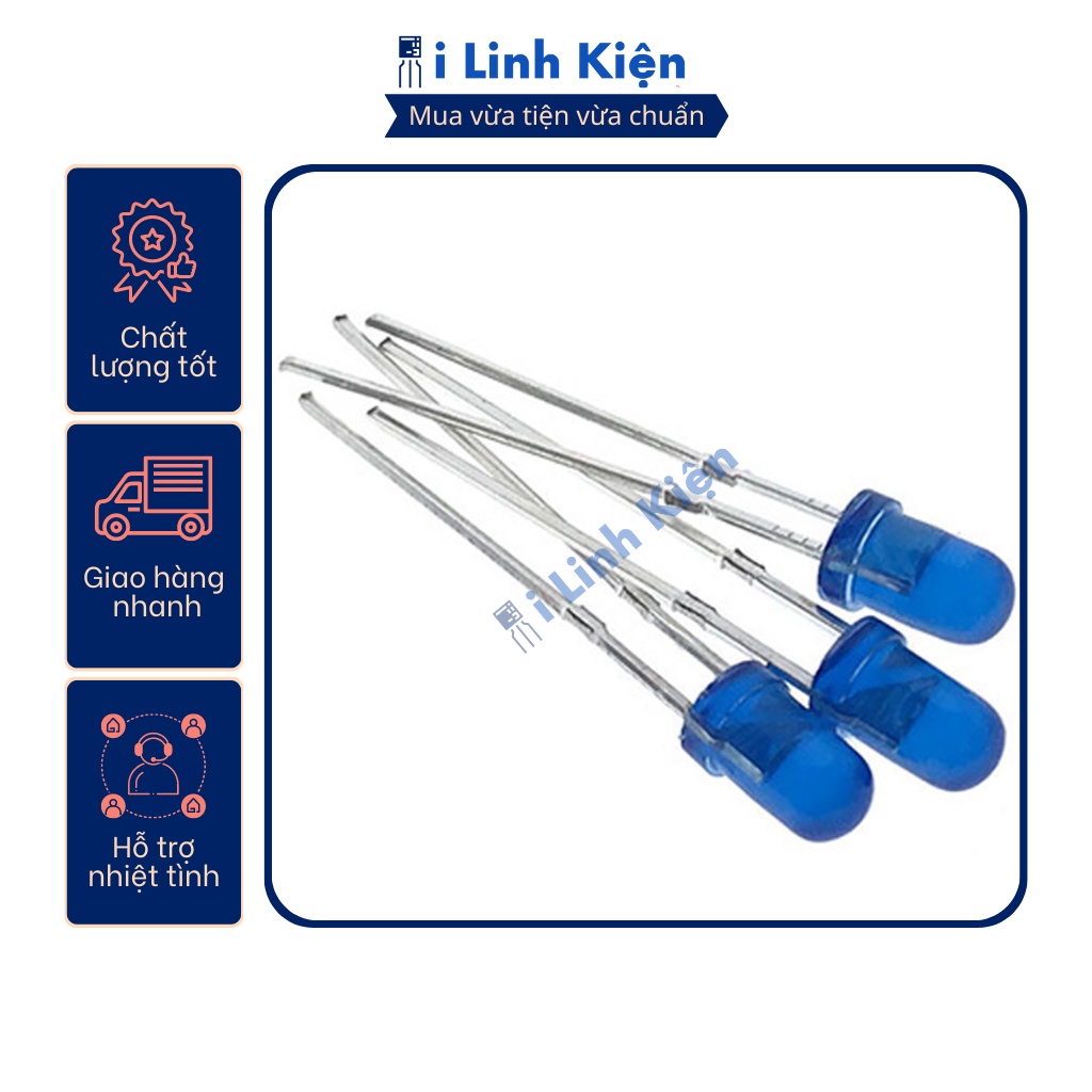 LED 3mm đủ các màu, đa dạng mẫu mã túi 10 con