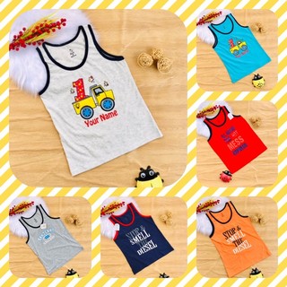 🚀 Áo 3 lổ cotton shop bé trai từ 30-50kg