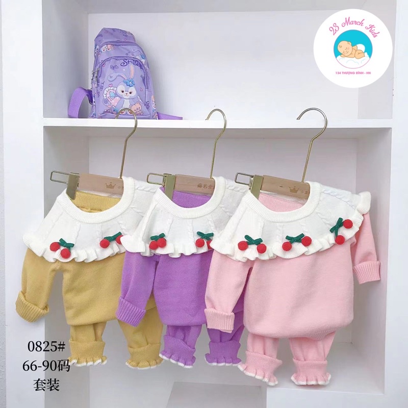 Bộ đồ len siêu xinh cho bé gái