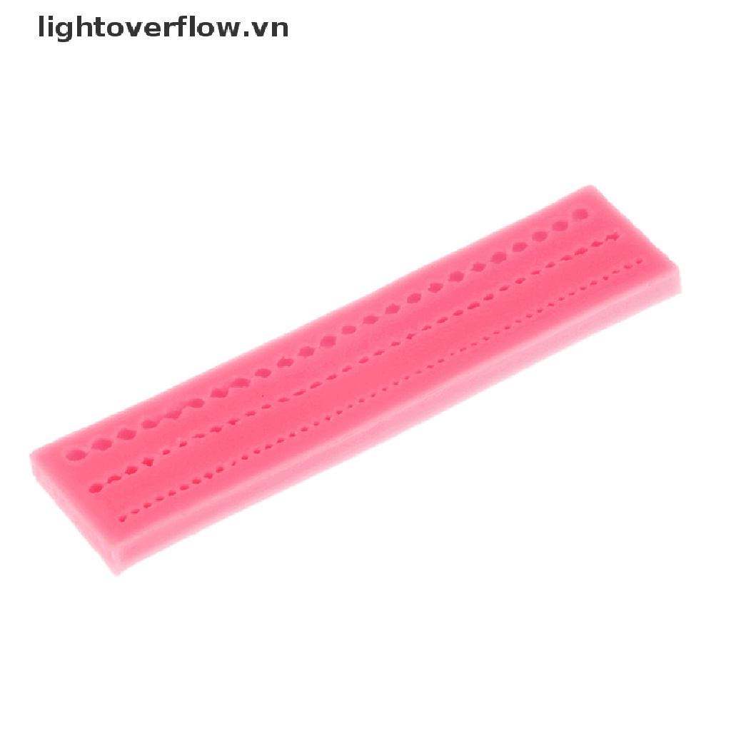 [lightoverflow] Khuôn Silicon Làm Bánh Kẹo Hình Chuỗi Hạt Ngọc Trai Trang Trí [VN]