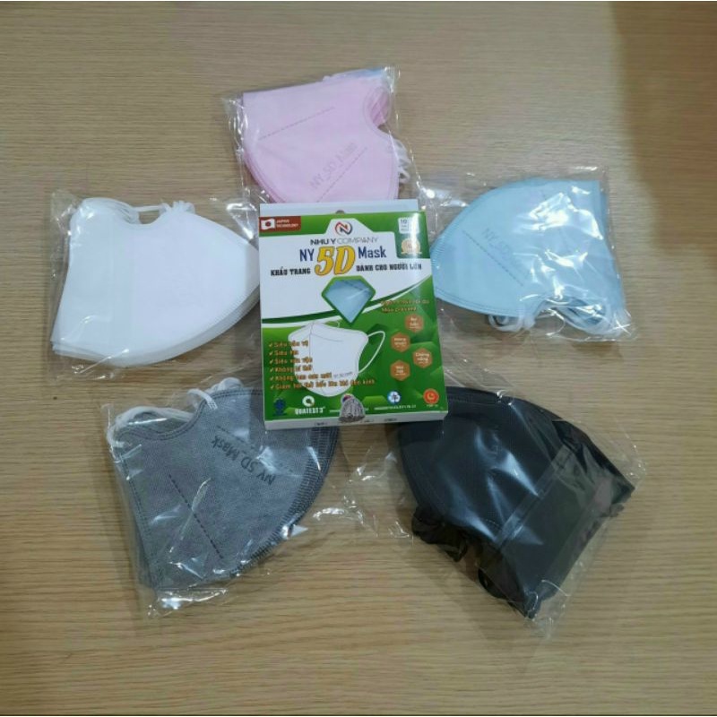 Khẩu tang 5D Mask dành cho người lớn.(hộp 10 cái)