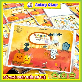 BUSY BOOK - Halloween, học liệu bóc dán chủ đề halloween