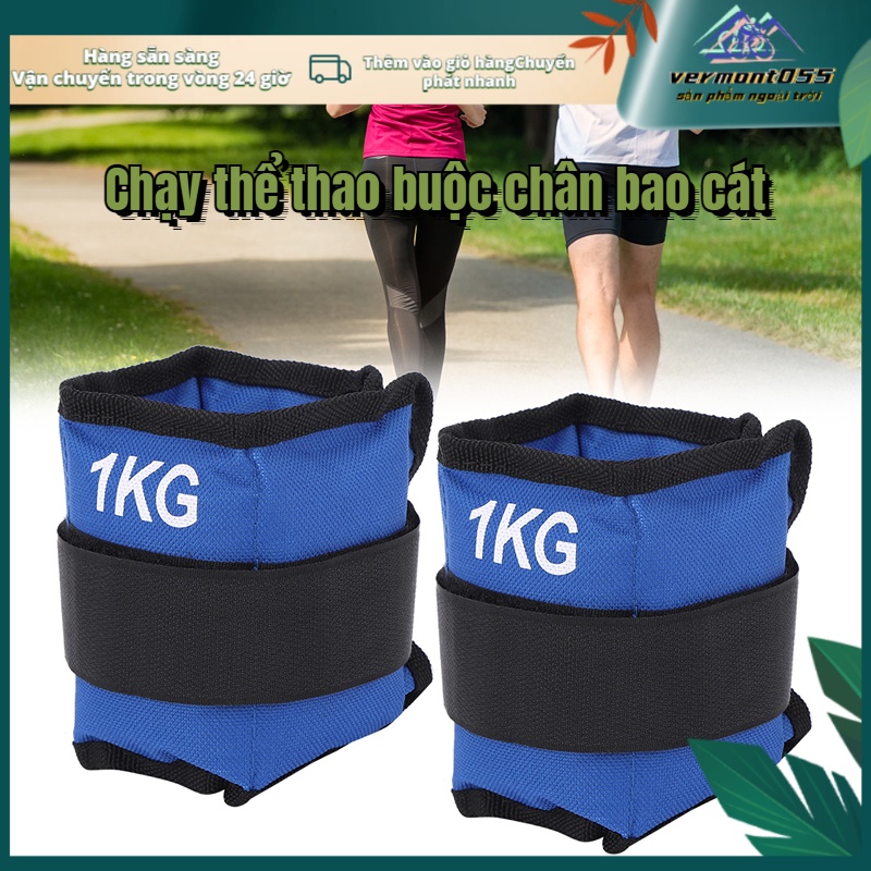 Có thể bán buôn 2 cái Chân mắt cá chân Cổ tay Túi cát Trọng lượng Dây đeo Thiết bị đào tạo sức mạnh cho phòng tập thể dục Yoga chạy Vermont055 Hàng giao ngay