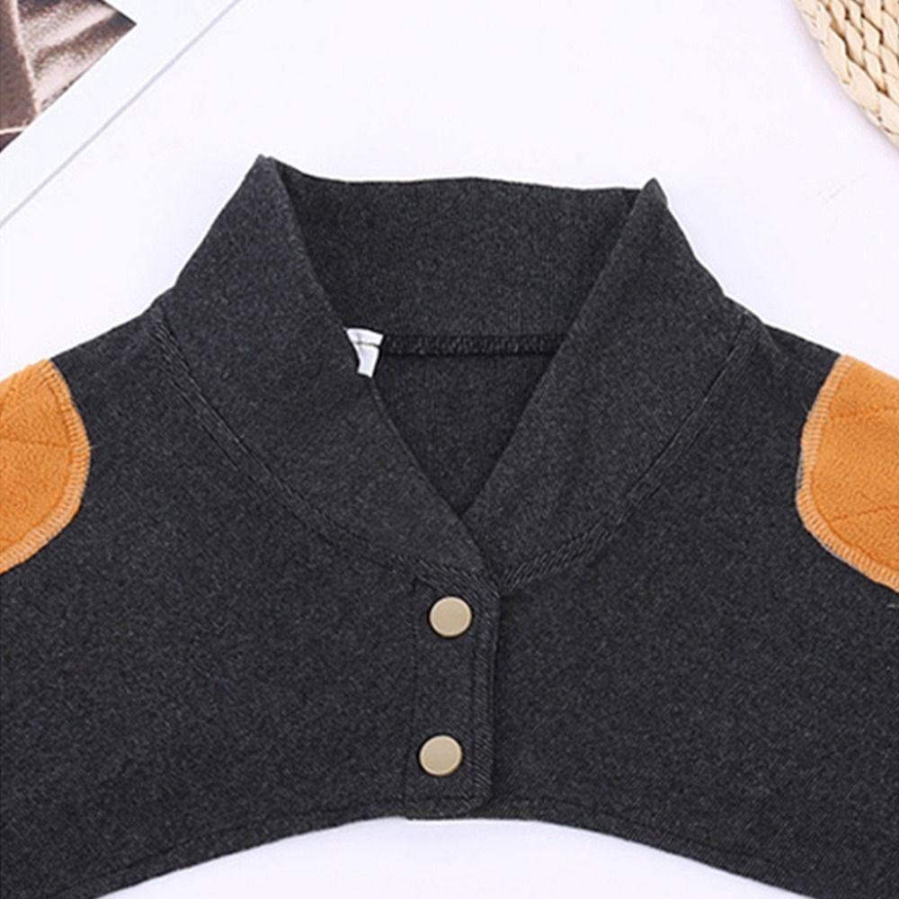 Khăn Choàng Cổ Giữ Ấm Vai Và Lưng Bằng Vải Nhung Dày Dành Cho Người Lớn Tuổi