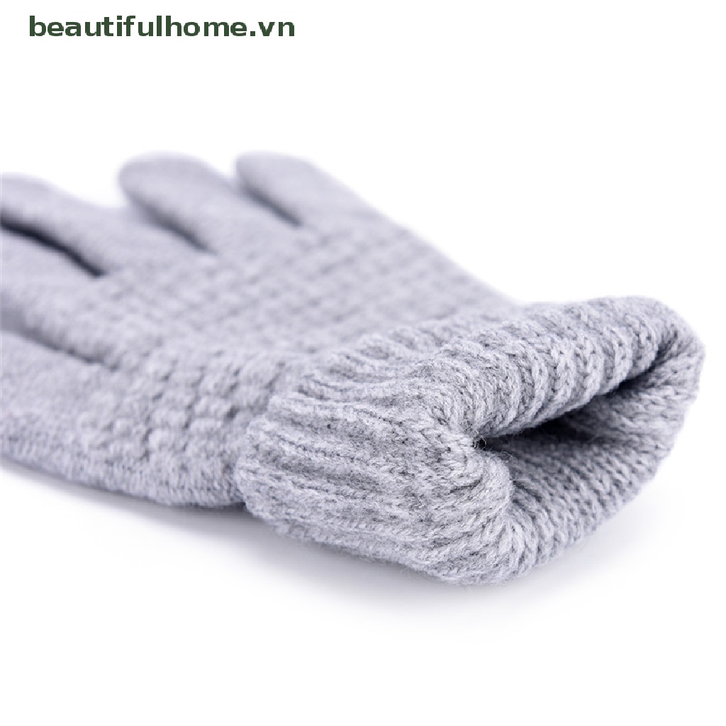 Găng Tay Len Giữ Ấm Mùa Đông Có Thể Sử Dụng Màn Hình Cảm Ứng Dành Cho Nam Nữ
