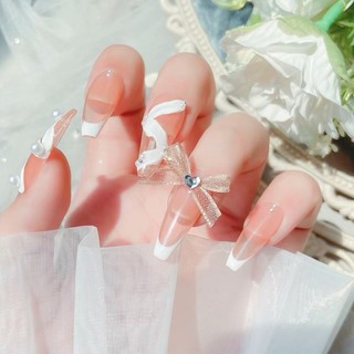 Set 10 Charm nơ voan,charm nơ ren trang trí móng